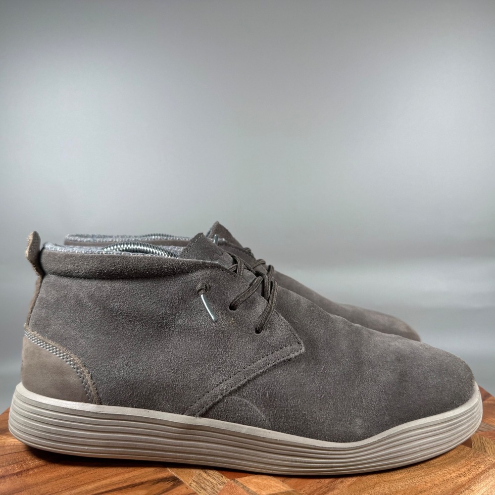 Hey Dude Jo Suede Shadow Grey Mens Chukka Boots Size 9 Sneaker Shoes